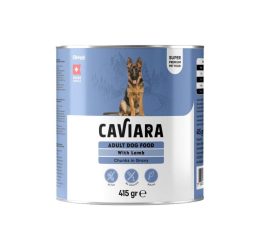 Caviara Sos İçinde Et Parçacıklı Kuzu Etli Yeişkin Köpek Konservesi 415 Gr