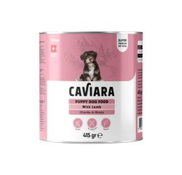 Caviara Sos İçinde Et Parçacıklı Kuzu Etli Yavru Köpek Konservesi 415 Gr