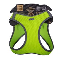 Doggie Havalı Dokuma Reflektör Serisi Küçük Irk Göğüs Tasması Sarı L-42-48Cm