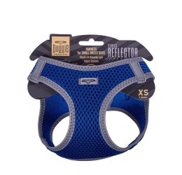 Doggie Havalı Dokuma Reflektör Serisi Küçük Irk Göğüs Tasması Mavi Xs-30-34Cm