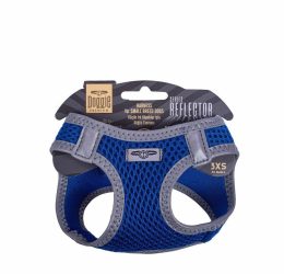 Doggie Havalı Dokuma Reflektör Serisi Küçük Irk Göğüs Tasması Mavi 3Xs-22-26Cm