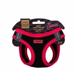 Doggie Havalı Dokuma Neon Serisi Küçük Irk Göğüs Tasması Pembe 2Xs-26-30Cm