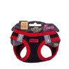 Doggie Havalı Dokuma Neon Serisi Küçük Irk Göğüs Tasması Kırmızı 3Xs-22-26Cm