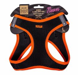 Doggie Havalı Dokuma Neon Serisi Küçük Irk Göğüs Tasması Turuncu L-42-48Cm