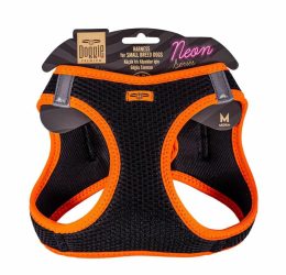 Doggie Havalı Dokuma Neon Serisi Küçük Irk Göğüs Tasması Turuncu M-38-44Cm