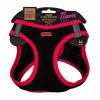 Doggie Havalı Dokuma Neon Serisi Küçük Irk Göğüs Tasması Pembe M-38-44Cm