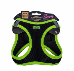 Doggie Havalı Dokuma Neon Serisi Küçük Irk Göğüs Tasması Sarı S-32-38Cm
