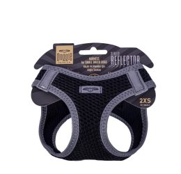 Doggie Havalı Dokuma Reflektör Serisi Küçük Irk Göğüs Tasması Siyah 2Xs-26-30Cm