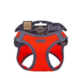 Doggie Havalı Dokuma Reflektör Serisi Küçük Irk Göğüs Tasması Turuncu 2Xs-26-30Cm