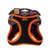 Doggie Havalı Dokuma Neon Serisi Küçük Irk Göğüs Tasması Turuncu S-32-38Cm