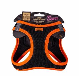 Doggie Havalı Dokuma Neon Serisi Küçük Irk Göğüs Tasması Turuncu S-32-38Cm