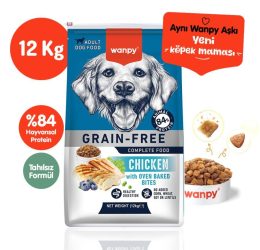 Wanpy Tahılsız Tavuklu Yetişkin Köpek Maması 12 kg