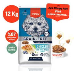 Wanpy Tahılsız Tavuklu Yavru Köpek Maması 12 kg