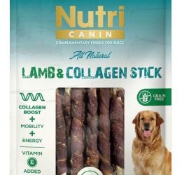 Nutri Canin Kuzu Eti Sargılı Kolajen Çubuk Tahılsız Köpek Et Ödülü 80 Gr