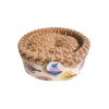 Petpretty Spesiyal Peluş Simit Yatak Açık Kahve 50x50x15 Cm
