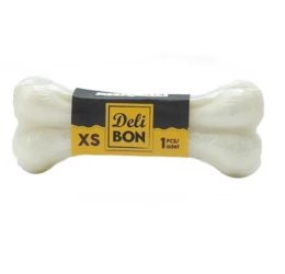 Delibon Deri Pres Kemik 7Cm Xs Boy Vakumlu Beyaz