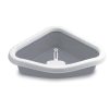 Stefanplast Sprınt Corner Beyaz/gri Kedi Tuvaleti 56x40x14cm