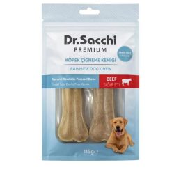 Dr.Sacchi Sığır Derisi Press Kemik Köpek Ödülü 2’li 115 Gr