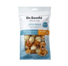 Dr.Sacchi Tavuk Sargılı Düğüm Kemik Köpek Ödülü 100 Gr
