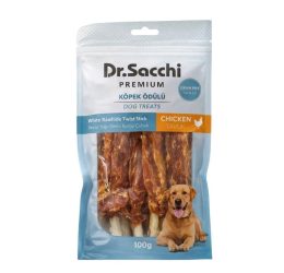 Dr.Sacchi Tavuklu Burgu Çubuk Köpek Ödülü 5’li 100 Gr