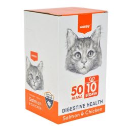 Wanpy  Somon Balığı Ve Tavuk Kedi Ödül 60X14 Gr ( Digestive Health ) 60’lı Kutu