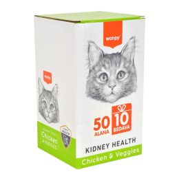 Wanpy Kidney Health Tavuklu-Sebzeli Kedi Ödülü 60X14 Gr (Kidney Healty) 60’lı Kutu