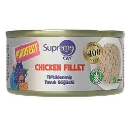 Supreme Cat Premium Tavuk Göğüslü Tiftiklenmiş Yetişkin Kedi Konservesi 70 Gr