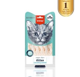 Wanpy Tavuklu – Morinalı Yavru Kedi Krema Ödülü 5×14 Gr