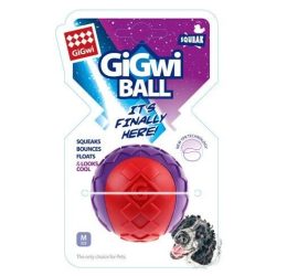 Gigwi Ball Sert Top 6 Cm Kırmızı Mor Köpek Oyuncağı