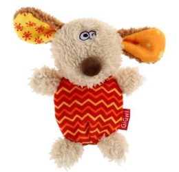 Gigwi Plush Friendz Sesli Fare Gri Kırmızı Peluş Kedi Köpek Oyuncağı