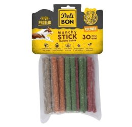 Delibon Deri Munchy Çubuk Orta Boy 30Li Paket Karışık Renk Kalınx30Ad.