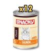 Snacky Chunk Steril Somonlu Kısırlaştırılmış Kedi Konservesi 400 gr 12’li Paket