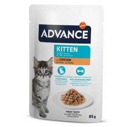 Advance Tavuklu Yavru Kedi Pouch Yaş Maması 85 Gr