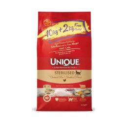 Unique Düşük Tahıllı Tavuklu Sterilised Kedi Maması 10+2 Kg