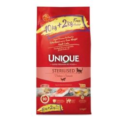 Unique Somonlu Sterilised Yetişkin Kedi Maması 10+2 kg