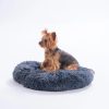 Pawstar Donut Kedi Köpek Yatağı Antrasit ( Medium ) 55Cm