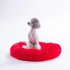 Pawstar Donut Kedi Köpek Yatağı Kırmızı ( Small ) 45 Cm