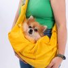 Pawstar Crossbody Köpek Taşıma Çantası Sarı